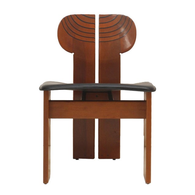 1970s Africa Side Chairs by Afra & Tobia Scarpa for Maxalto, 1970s, Set of 10 For Sale - Image 5 of 12