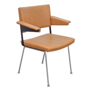 Vintage Model 1268 Chair with Tubular Frame by André Cordemeyer / Dick Cordemeijer for Gispen, 1970s For Sale