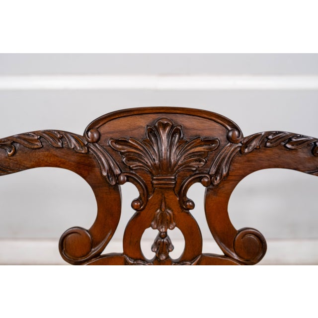 Brown Set of 8 Ethan Allen Mahogany Chauncey Side Chairs For Sale - Image 8 of 18