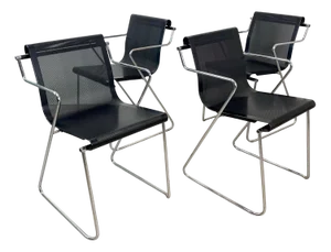 Monopoli Stackable Armchairs by Pietro Arosio for Airon, Italy, 1970s, Set of 4