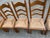 Wood Vintage French Country Ladder Back Dining Chairs With Rush Seats - Set of 8 For Sale - Image 7 of 9