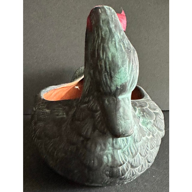 Vintage 1991 Terra Cotta Swan Planter Dish For Sale In Orlando - Image 6 of 8