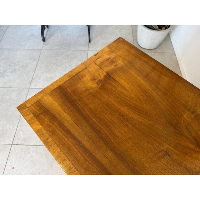 Biedermeier Trumeau in Walnut Veneer For Sale - Image 11 of 18