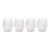 Rialto Twisted Optic Glass Tumblers, Set of 4 For Sale