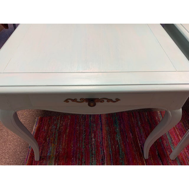 Wood 20th Century Pair of Henredon Side Tables For Sale - Image 7 of 10