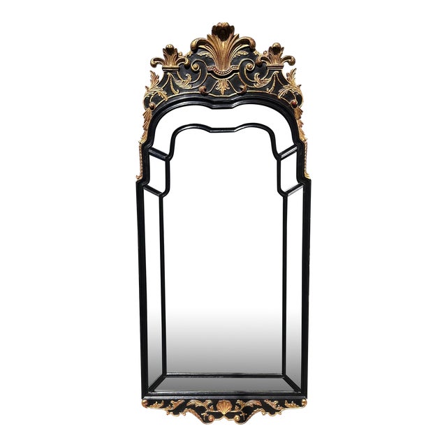 19th C Style Burton-Ching Regency Black & Gold Mirror - 1 of 2 For Sale