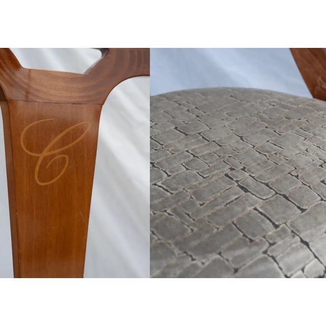 1920s Vintage Beech Curved Back Dining Chairs, 1930s, Set of 2 For Sale - Image 5 of 6