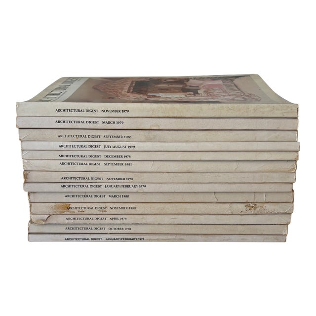 Vintage Architectural Digest Magazine Collection From the Estate of the Heiress to Macy’s For Sale