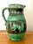 Dark Green 19th Century Rustic European Earthenware Pitcher With Deer Motif For Sale - Image 8 of 8