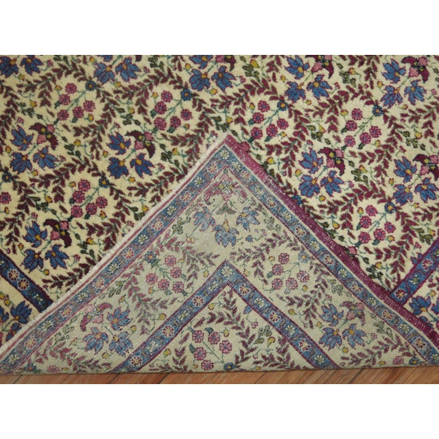 Baroque Antique Persian Kerman Rug For Sale - Image 3 of 6