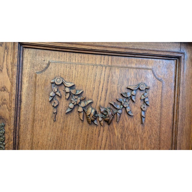 French Oak Hunt Cabinet For Sale - Image 9 of 12