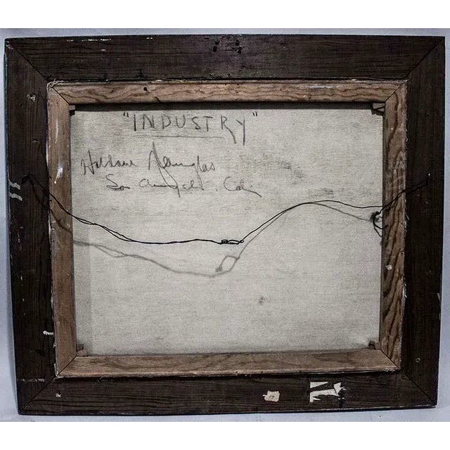 Plein Air Signed Oil Painting Titled "Industrial" San Clemente Ca For Sale In Las Vegas - Image 6 of 7