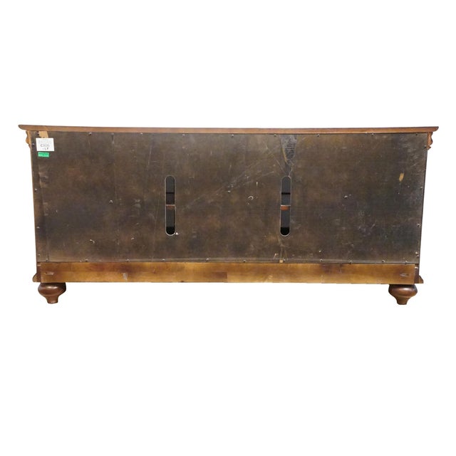 High End Solid Cherry Traditional Contemporary Style 64" Media Console For Sale - Image 12 of 14