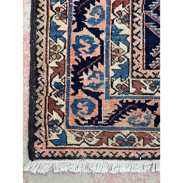 Antique Persian Geometric Wool Rug 4’9” X 6’8” For Sale - Image 4 of 6