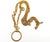 Contemporary 1990s Chanel Vintage Gold Plated CC Magnifying Glass Double Chain Long Necklace For Sale - Image 3 of 6