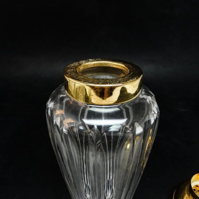 Goldenrod Art Deco Crystal Cocktail Shaker by Wolfgang Wolf, Germany, 1950s For Sale - Image 8 of 13