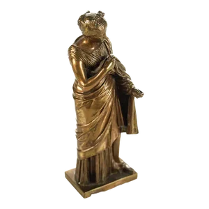 19th Century French Bronze 7" Neoclassical Sculpture of a Maiden