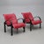 Red Vintage Chairs in Leather by Tord Björklund for Ikea, 1980s, Set of 2 For Sale - Image 8 of 8