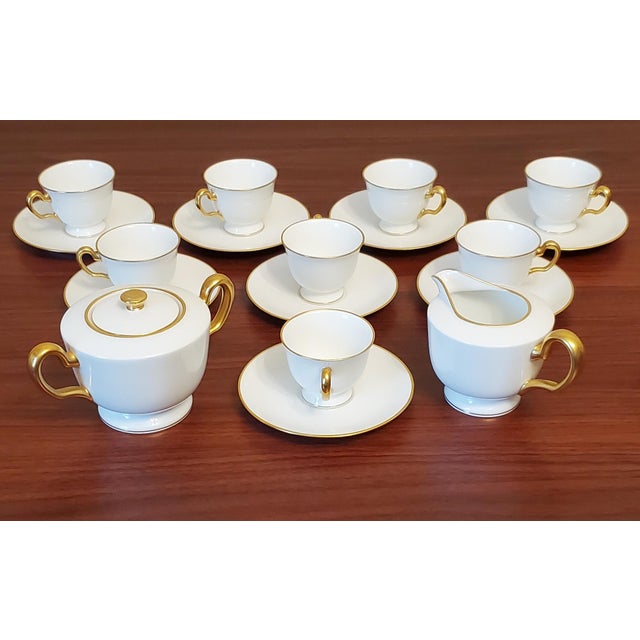 Okura OAC Espresso Tea Set Cups Sugar Creamer 18 Pcs Hand Made Japan Stunningly beautiful, classic and timeless elegance,...
