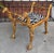 1910s Antique Regency Giltwood Camel Head Bench With Clarence House Zebra Seat - 1 of 2 For Sale - Image 5 of 8