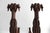 These are a rare pair of ART DECO Cast Iron Dog Andirons / Log Holders, c1920-30s, 17” tall Good condition with no chips...