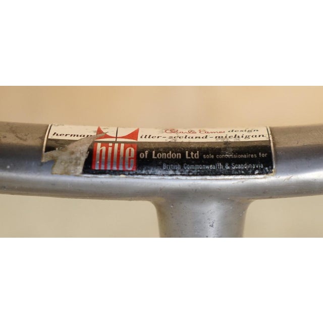 Vintage Hillie Stamped Black Leather Swivel Lounge Chairs from Herman Miller, Set of 2 For Sale - Image 12 of 18