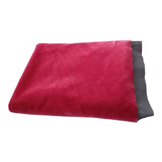Final markdown.Claret Red Donghia Mohair Fabric 1 2/3 Yards For Sale