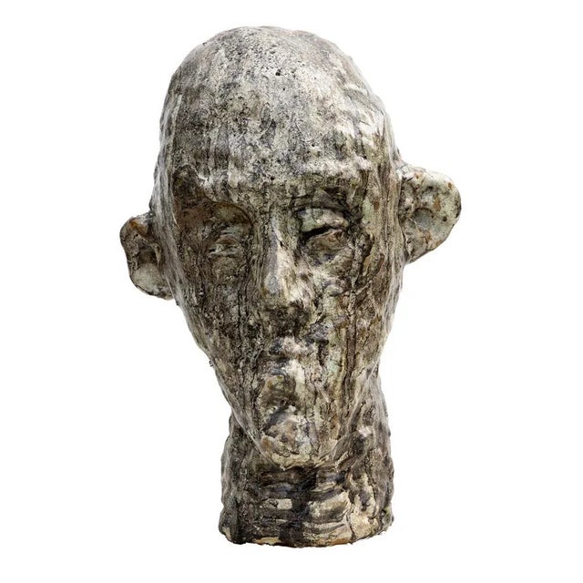 Aldonza, Head, 2019, Nephiline-Manganese Glazed Ceramic For Sale - Image 15 of 15
