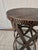 Metal Mid Century Modern X Design Hand Hammered Side Table For Sale - Image 7 of 9