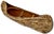 Excellent Large Size Antique Hand Made Maine Indian Tree Bark Canoe Model - 22 Inches Long For Sale In Boston - Image 6 of 18