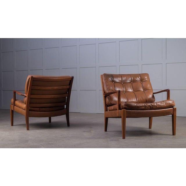 Set of Löven Easy Chairs by Arne Norell for Arne Norell AB, 1960s For Sale - Image 13 of 14