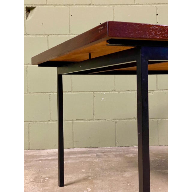 Wood Mid-Century Modern Extendable Model 413SP Dining Table in Teak by Fred Ruf for Knoll International, 1960s For Sale - Image 7 of 15