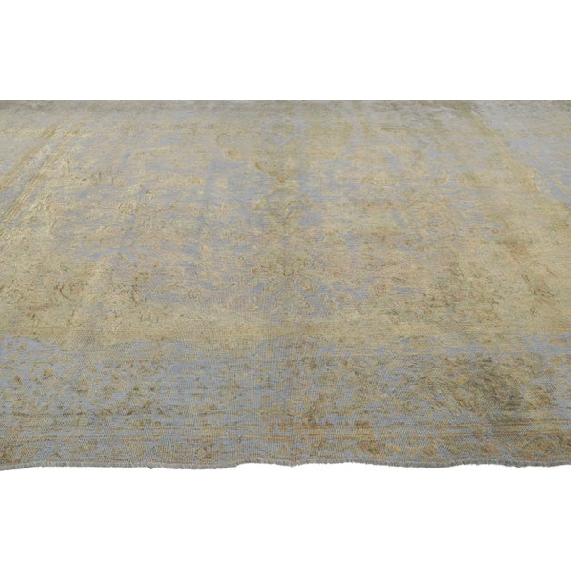 Mid 20th Century Soft Earth-Tone Vintage Turkish Rug, 07'10 X 10'05 For Sale - Image 4 of 10