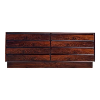 1960s Eight Drawer Dresser by Westnofa in Rosewood For Sale