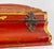 19th Century English or French Red Lacquer Gilt Chinoiserie Sewing Box For Sale - Image 16 of 16