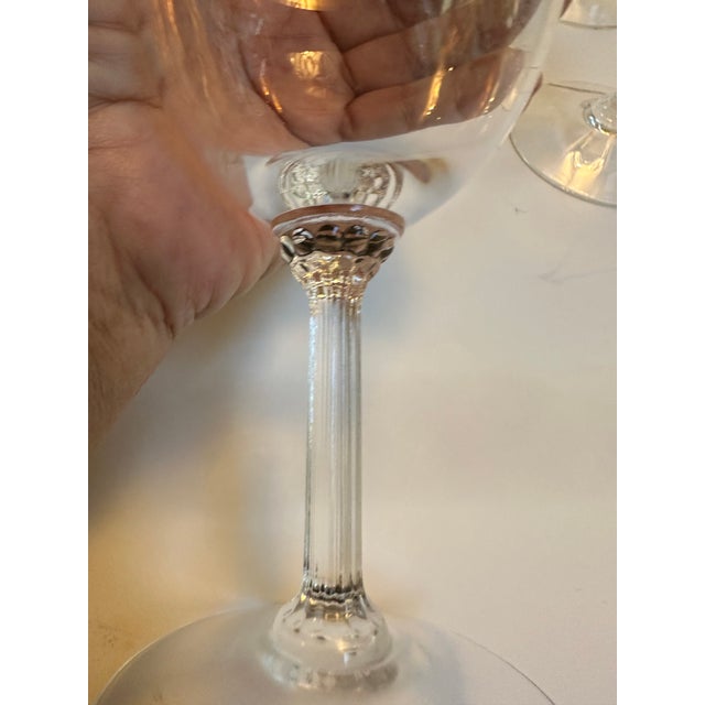 Vintage 1970s Lenox "Autumn" Collection Handblown Crystal Water Glasses 7.75" High 24k Gold Encrusted Band - Set of 12 For Sale - Image 17 of 18