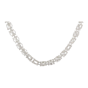 South Western Sterling Silver Chain Modern Necklace- Handcrafted Jewelry by Carat&her