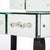 Art Deco Hollywood Mirrored Trifold Ebonized Cabriole Leg Vanity W/ Glass Pulls For Sale - Image 10 of 18