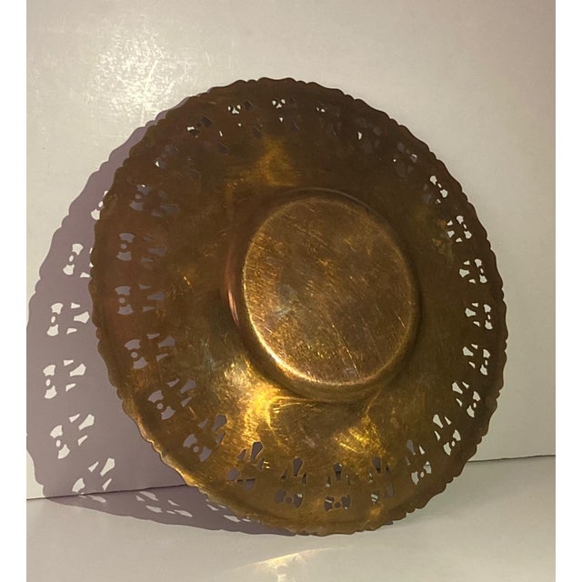 English Early 20th Century Anglo Indian Brass Plate For Sale - Image 3 of 7