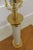 1990s Pair Brass Base Toleware Column Modern Table Lamps For Sale - Image 5 of 9
