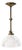 French Brass and Holophane Glass Pendant Light For Sale