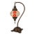 Turkish Mosaic Glass Table Lamp | Multicolor Handmade Glass & Ornate Bronze Base For Sale