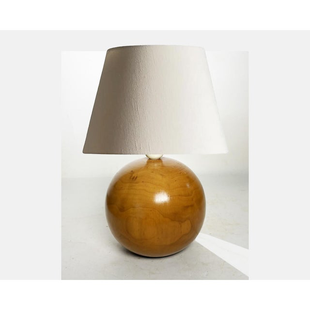 Wooden Ball Lamp, France, 1980 For Sale - Image 11 of 12