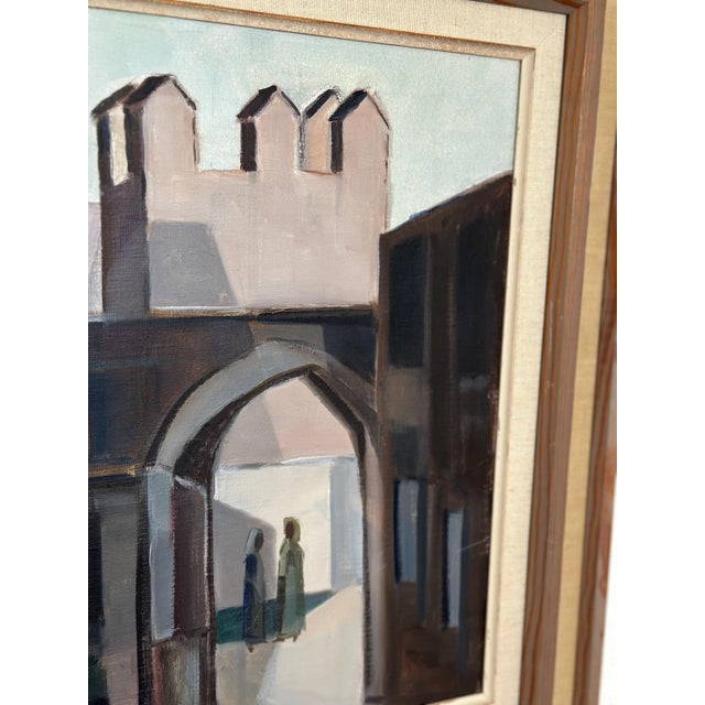 Mid-Century Modern Reuben Hedin, Entrance, 1950s, Oil on Canvas, Framed For Sale - Image 3 of 18