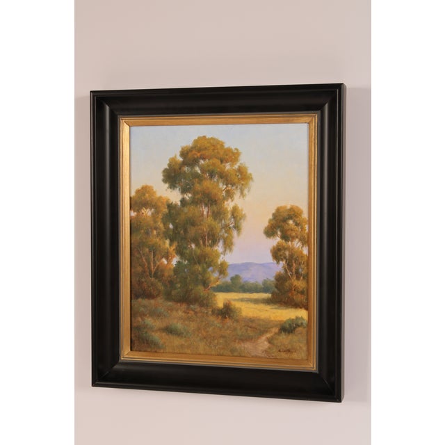 Impressionist Painting by David Chappel (Born 1947) Titled "Evening Color" For Sale - Image 3 of 12