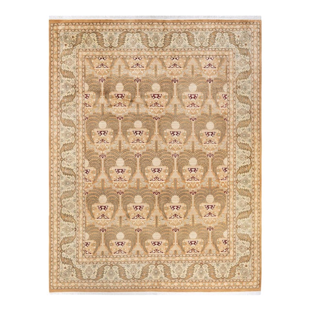 Mogul, One-of-a-Kind Hand-Knotted Area Rug - Beige, 8' 1" x 10' 4" For Sale
