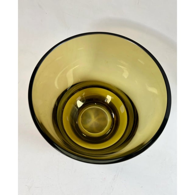 Kaj Franck Nuutajärvi-Notsjö Amber Art Glass Object Bowl #268 Signed & Dated 1960 For Sale In Los Angeles - Image 6 of 11