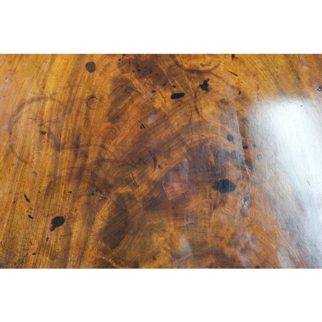 19th Century Antique Regency Tilt Top Table With Wheeled Base For Sale - Image 10 of 13