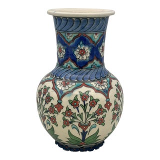 Vintage Ottoman Vase Floral Stone Vase From 1960s For Sale