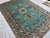 Turquoise and Red Kazak Wool Area Rug With Tribal Motifs, 6'7" X 9'8" For Sale - Image 4 of 16